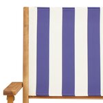 vidaXL Chaises de jardin pliantes lot de 8 tissu et bois massif