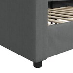 vidaXL Lit de repos gris foncé 80x200 cm tissu