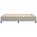 vidaXL Cadre de lit Gris clair 180x200 cm Tissu