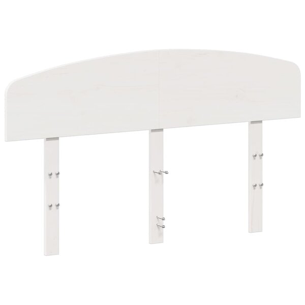 vidaXL Tête de lit blanc 120 cm bois massif de pin