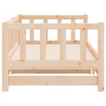 vidaXL Lit coulissant 2x(80x200) cm Bois de pin massif