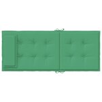 vidaXL Coussins de chaise à dossier haut lot de 2 vert tissu oxford