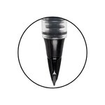 Feutre plume tradio trj94a black & white corps vernis noir encre noire x 12 pentel