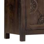 vidaXL Buffet avec dessin sculpté 110x35x70 cm Bois de manguier massif