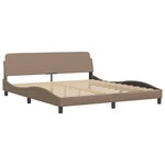 vidaXL Cadre de lit sans matelas cappuccino 180x200 cm similicuir