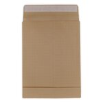 Lot de 20 enveloppes pochettes kraft armé à soufflet marron 280 x 365 + 50 mm