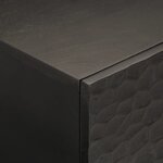 vidaXL Table basse noir 100x54x40 cm bois massif de manguier