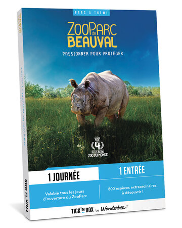 Coffret cadeau - TICKETBOX - ZooParc de Beauval - 1 Entrée Adulte