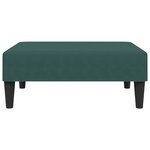 vidaXL Ensemble de canapés 2 Pièces avec coussins vert foncé velours
