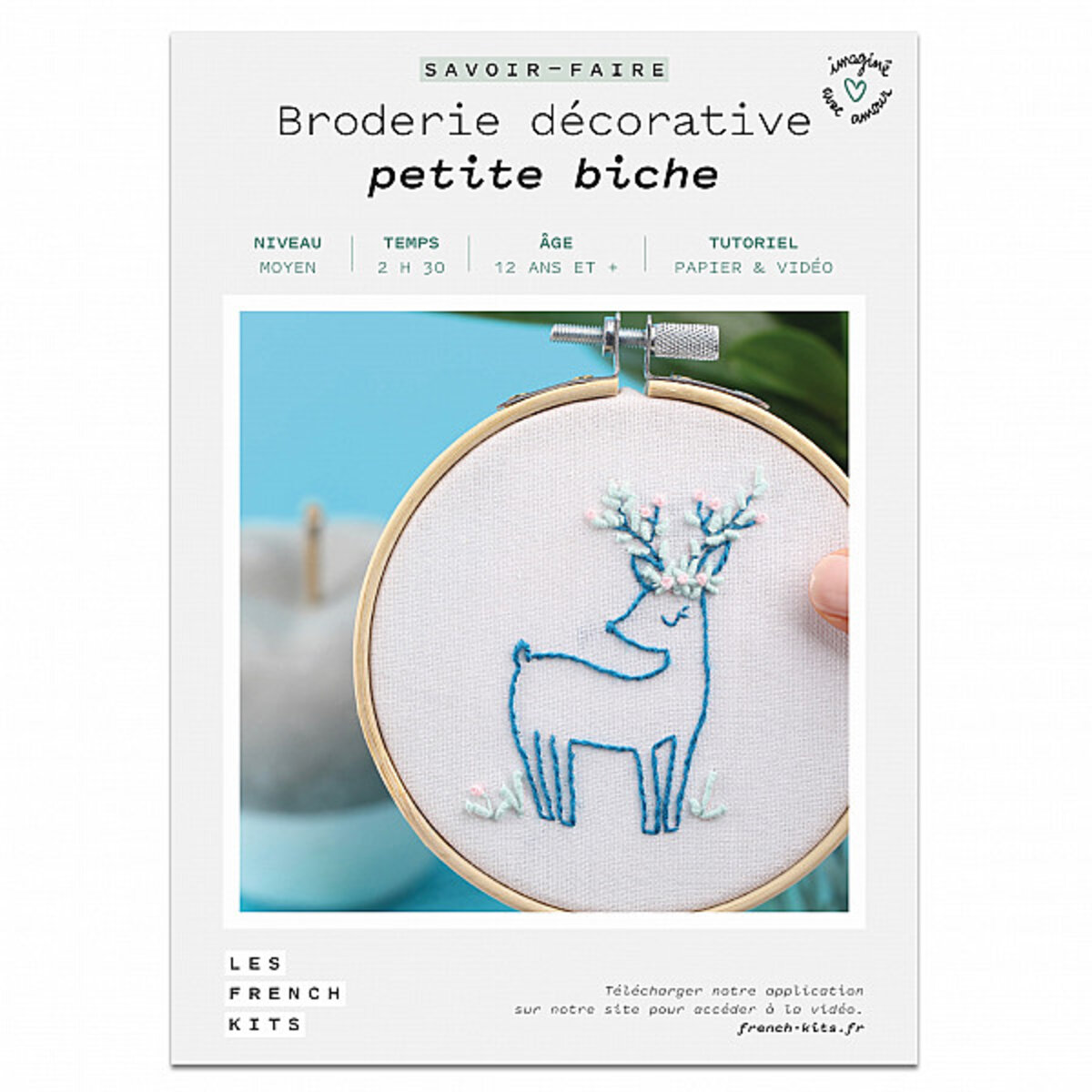 FRENCH KITS-French'Kits - Broderie décorative - Petite Biche-Kit créatif  fabriqué avec amour en France - La Poste