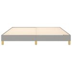 vidaXL Cadre de lit Gris clair 180x200 cm Tissu