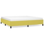 vidaXL Cadre de lit Vert 200x200 cm Tissu