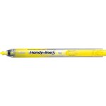 Surligneur handy-line s rétractable/rechargeable jaune x 12 pentel