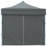 vidaXL Tente de réception pliable avec 8 parois 3 x 9 m Anthracite