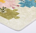 Tapis enfant Puzzle 80 x 150 cm - Beige