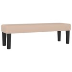 vidaXL Banc Cappuccino 100x30x30 cm Similicuir