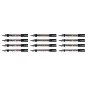 Marqueur pointe conique moyenne pc5m 1 8 - 2 5mm argent x 12 POSCA