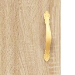 vidaXL Buffet haut Chêne sonoma 69 5x34x180 cm Bois d'ingénierie