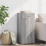 vidaXL Buffet sonoma gris 40x42 5x93 cm bois d'ingénierie
