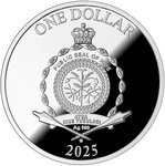 Pièce de monnaie en Argent 1 Dollar g 17.50 Millésime 2025 YEAR OF THE SNAKE