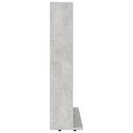 vidaXL Armoire à CD Gris béton 102x23x89 5 cm Bois d’ingénierie