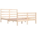 vidaXL Cadre de lit Bois de pin massif 140x200 cm
