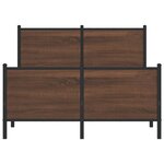 vidaXL Cadre de lit métal avec tête de lit et pied de lit 120x190 cm