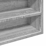 vidaXL Armoire à vitrine sonoma gris 100x15x58 cm bois d'ingénierie