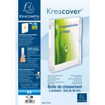 Boite De Classement À Pression Dos 40mm Polypropylène Chromaline 7/10e Krea Cover - Incolore - X 5 - Exacompta