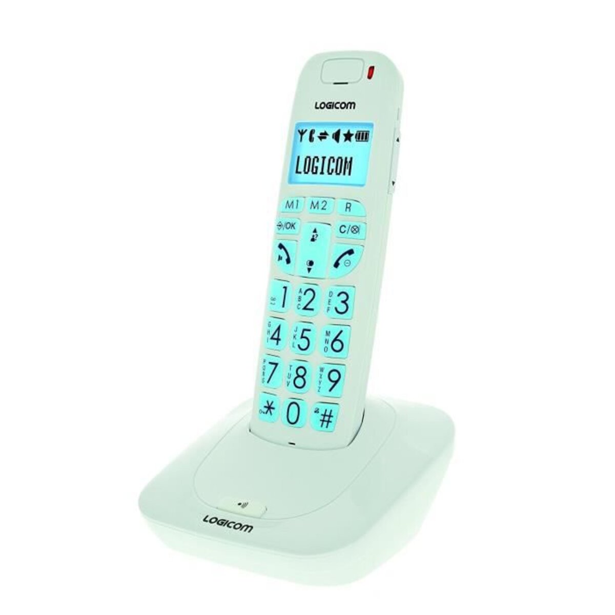 Logicom Confort 250 Blanc - Téléphone sans fil - Garantie 3 ans LDLC