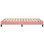 vidaXL Cadre de lit sans matelas rose 120x200 cm velours