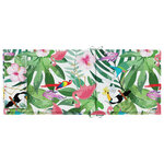 vidaXL Coussins de chaise à dossier haut lot de 2 multicolore