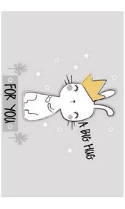Tapis enfant Calin 80 x 150 cm - Gris