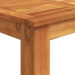 vidaXL Ensemble de bar de jardin 5 Pièces noir bois massif acacia rotin