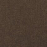 vidaXL Cadre de lit Marron foncé 160x200 cm Tissu