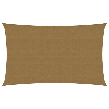 vidaXL Voile d'ombrage 160 g/m² Taupe 3x6 m PEHD