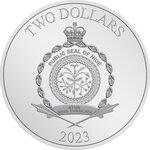 Pièce de monnaie en Argent 2 Dollars g 31.1 (1 oz) Millésime 2023 Mickey and Friends DONALD DUCK
