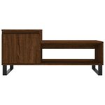 vidaXL Table basse Chêne marron 100x50x45 cm Bois d'ingénierie