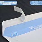 Lot de 100 enveloppes blanches dl avec fenêtre - gamme courrier+