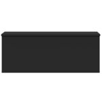 vidaXL Boîte de rangement noir 90x35x35 cm bois d'ingénierie