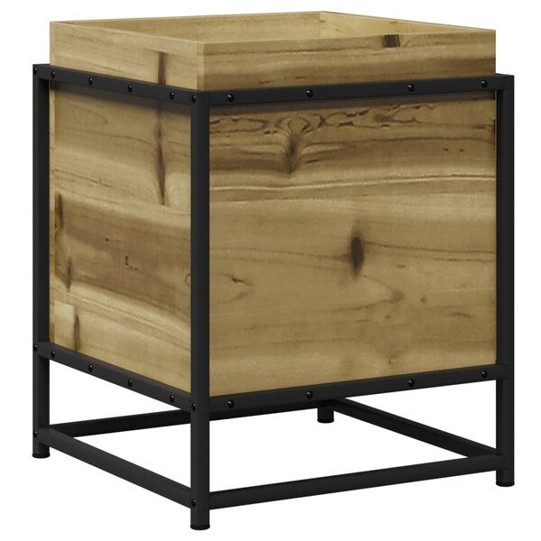 vidaXL Jardinière 40x40x50 cm bois de pin imprégné