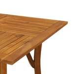 vidaXL Table de jardin 150x90x75 cm Bois d'acacia solide