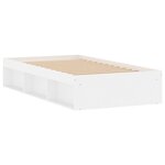 vidaXL Cadre de lit blanc 90x200 cm