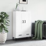 vidaXL Buffet haut blanc 69 5x31x115 cm bois d'ingénierie