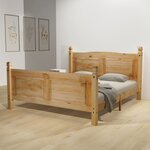 vidaXL Cadre de lit Pin mexicain Corona 160 x 200 cm