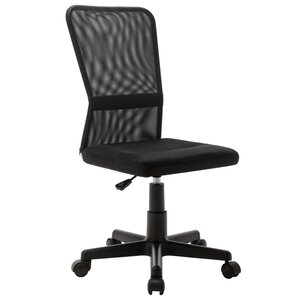 Chaise fauteuil siège de bureau informatique étude 44 x 52 x 100 cm tissu en maille noir 02_0024036