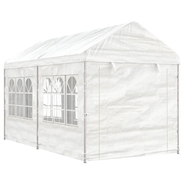 vidaXL Belvédère avec toit blanc 4 46x2 28x2 69 m polyéthylène