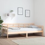 vidaXL Lit de jour Bois massif de pin 90x200 cm