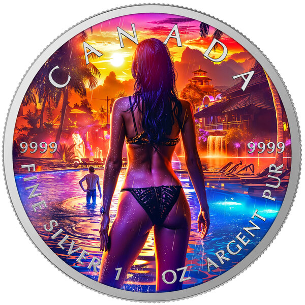POOL NIGHT 1 Once Argent Monnaie 5 Dollars Canada 2025