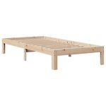 vidaXL Cadre de lit avec tête de lit 90x190 cm bois de pin massif